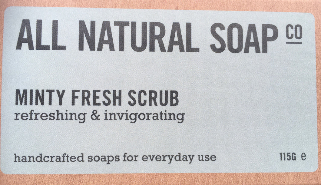 All Natural Soap - Mint Scrub